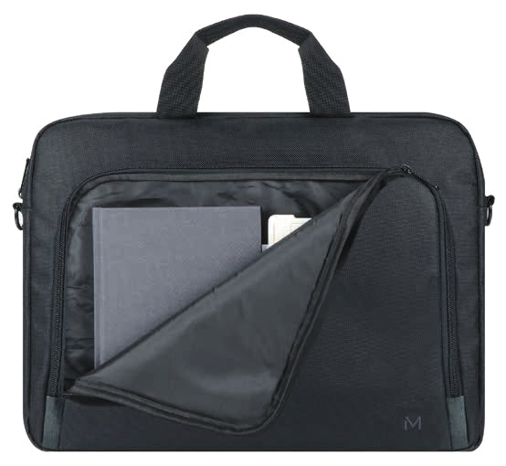 Mobilis Notebook-Tasche für Notebooks bis 15,6" – Tragegriff, Schultergurt – Schwarz