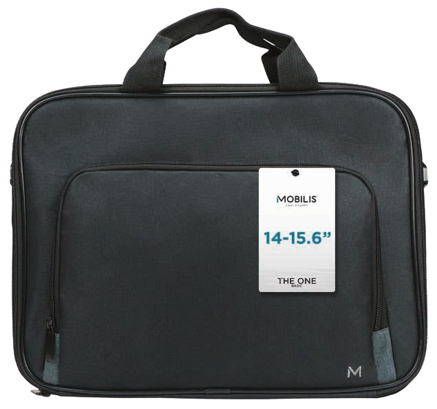 Mobilis Notebook-Tasche für Notebooks bis 15,6" – Tragegriff, Schultergurt – Schwarz