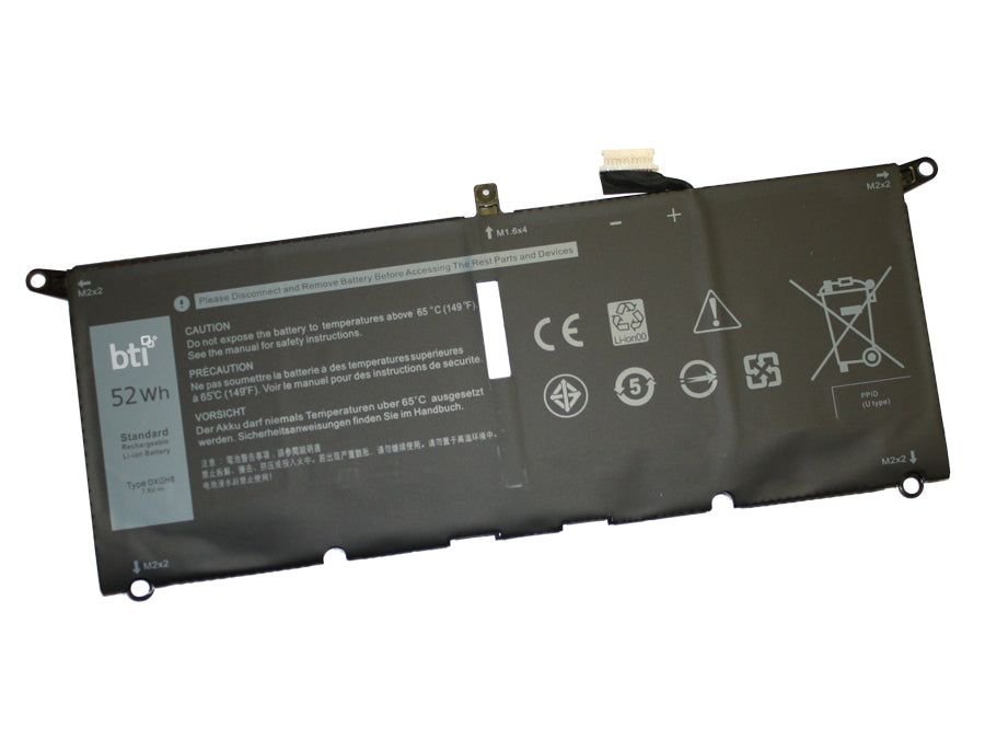 BTI Notebook-Akku – für Dell XPS 13 (9370/9380/7390), Inspiron 7490, Latitude 3301 – 49 Wh