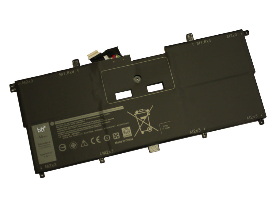 BTI Notebook-Akku – für Dell Notebooks – 45 Wh, 7,6 V (4 Zellen) – Schwarz
