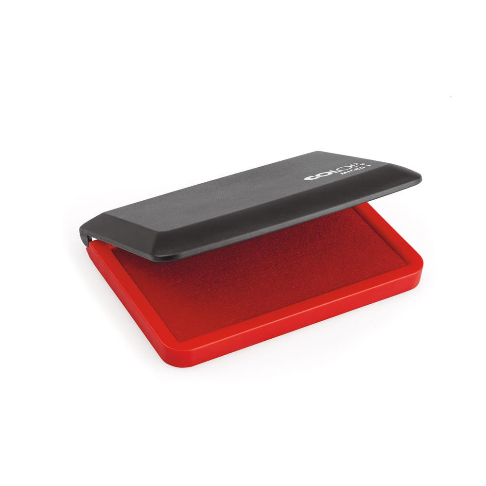 Colop Micro 1 – Stempelkissen getränkt 90 × 50 mm – Rot, Kunststoffgehäuse