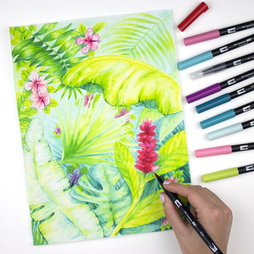 Tombow Brush Pen ABT Dual Brush Pen, auswaschbar, 6 Stk.