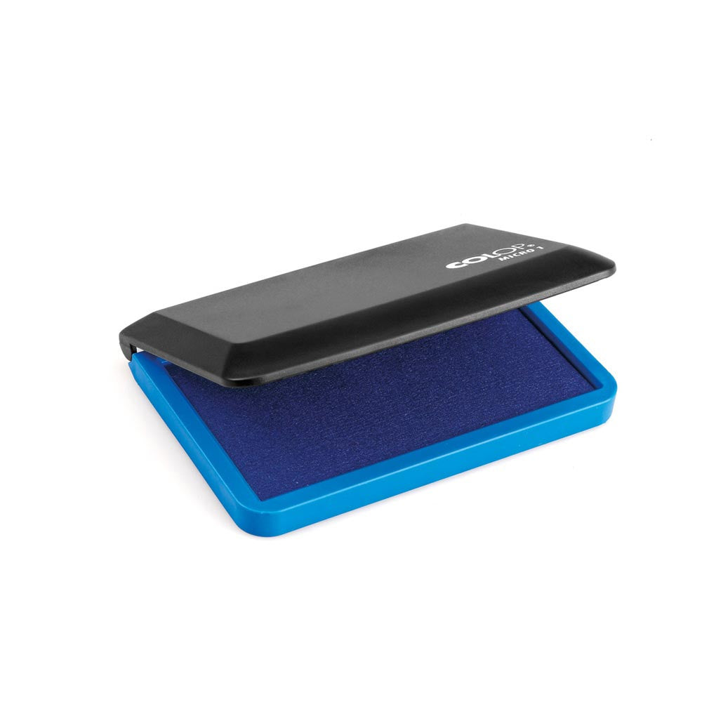 Colop Micro 1 – Stempelkissen 90 × 50 mm – Blau, Kunststoffgehäuse