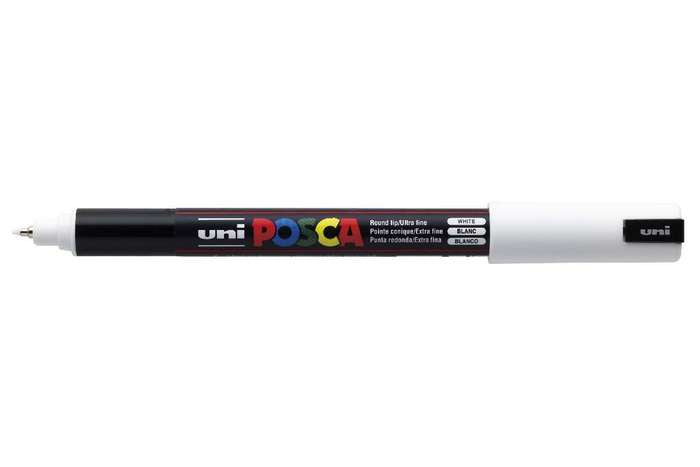Uni-Ball POSCA PC-1MR Fineliner – 0,7 mm, weiss