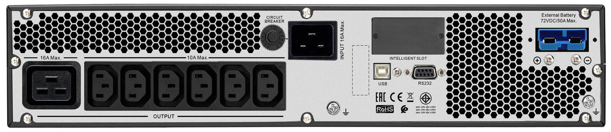 APC Easy UPS SRV RM Ext. USV 3 kVA/2400 W Online – 4U Rack – C13/C19×7