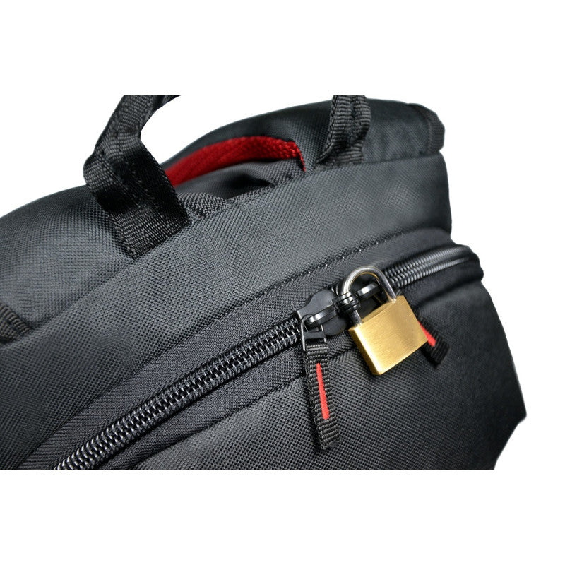 Port Designs Houston II ECO Notebook-Rucksack bis 17,3" – abschliessbar, r-PET – Schwarz