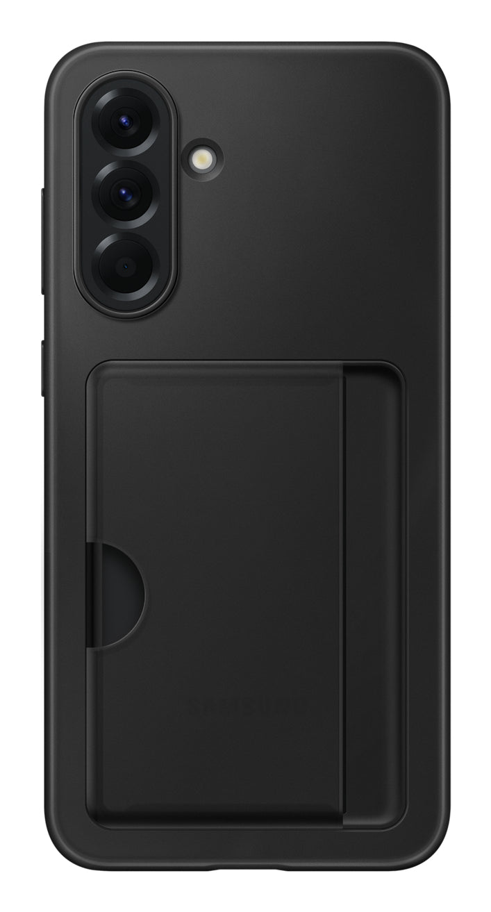 Samsung Backcover – für Samsung Galaxy A56 5G – schwarz – Silikon – mit Kartenfach