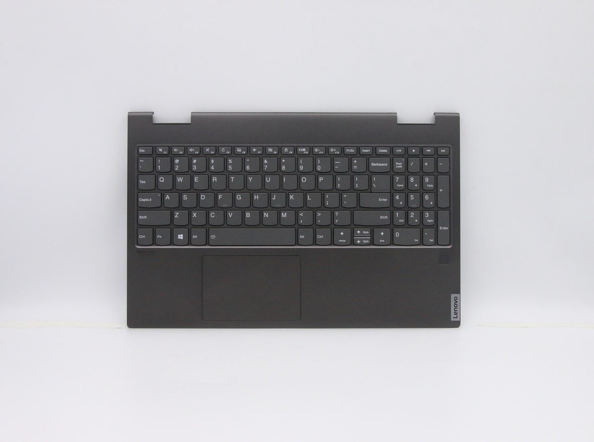 Lenovo Ersatz-Unterteil mit Tastatur für Yoga C740-15IML (81TD) – Grau, US Englisch