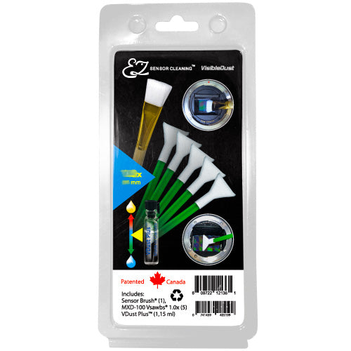 VisibleDust EZ Plus Kit 1,15 ml Reinigungsset – Bürste, Grün – für Digitalkameras – 7er-Pack