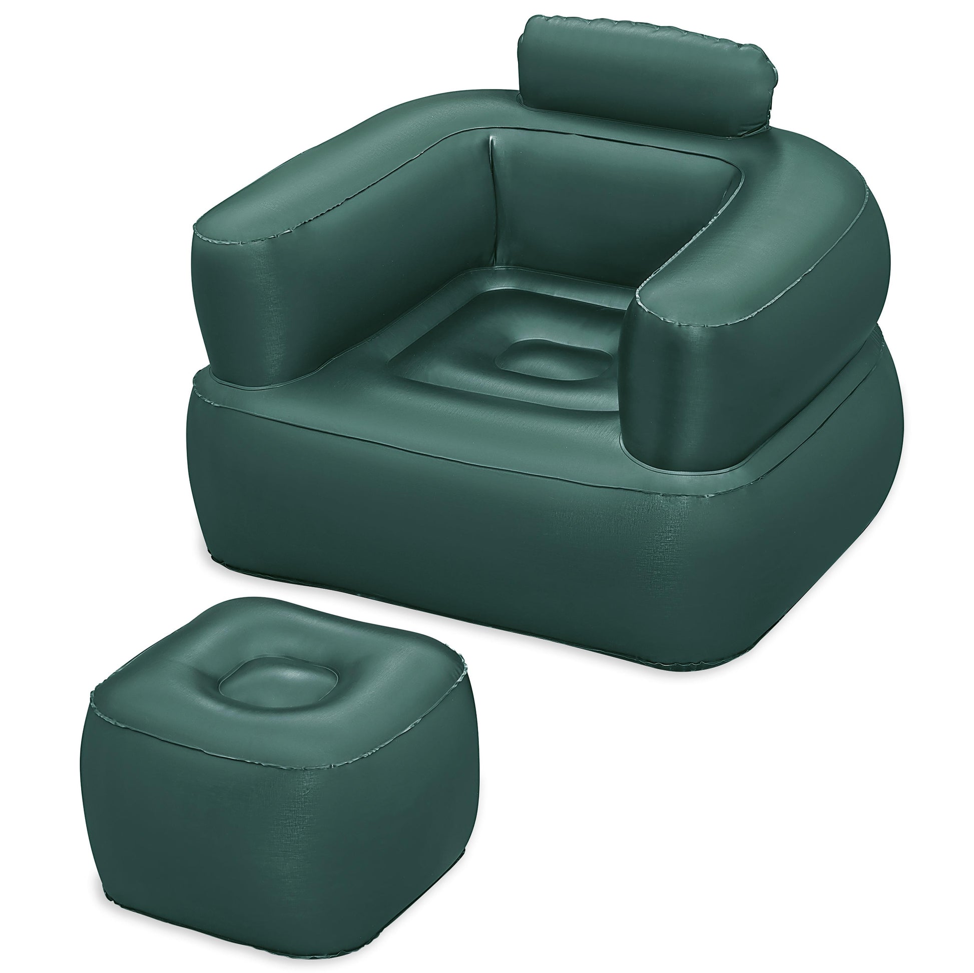 Bestway Kinderstuhl 75137 – 99 × 107 × 80 cm – PVC – mehrfarbig – mit Flickzeug, Ottoman