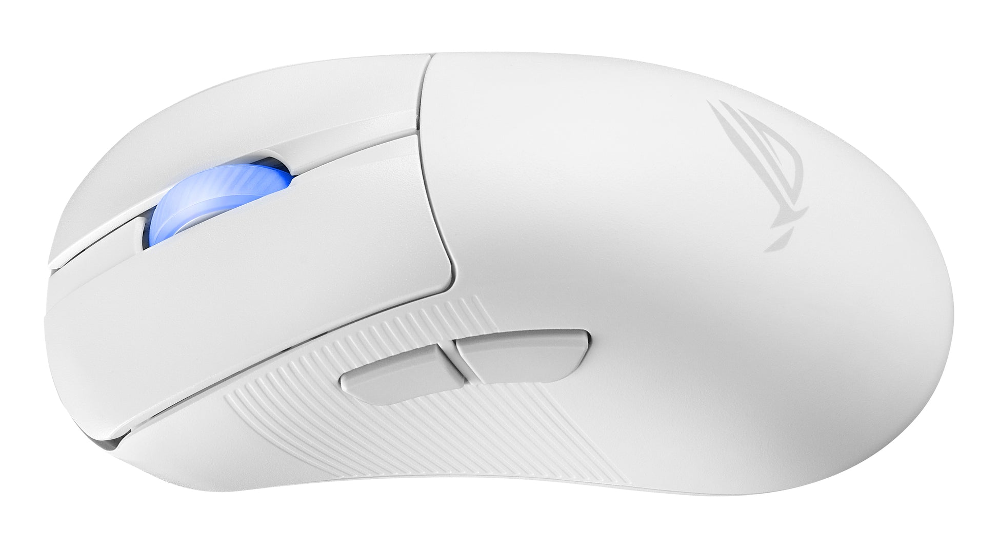 ASUS ROG Keris II WL Ace WHT Gaming-Maus – kabellos, Bluetooth + 2,4 GHz, USB-A, 42'000 dpi, 4 Tasten, für Rec