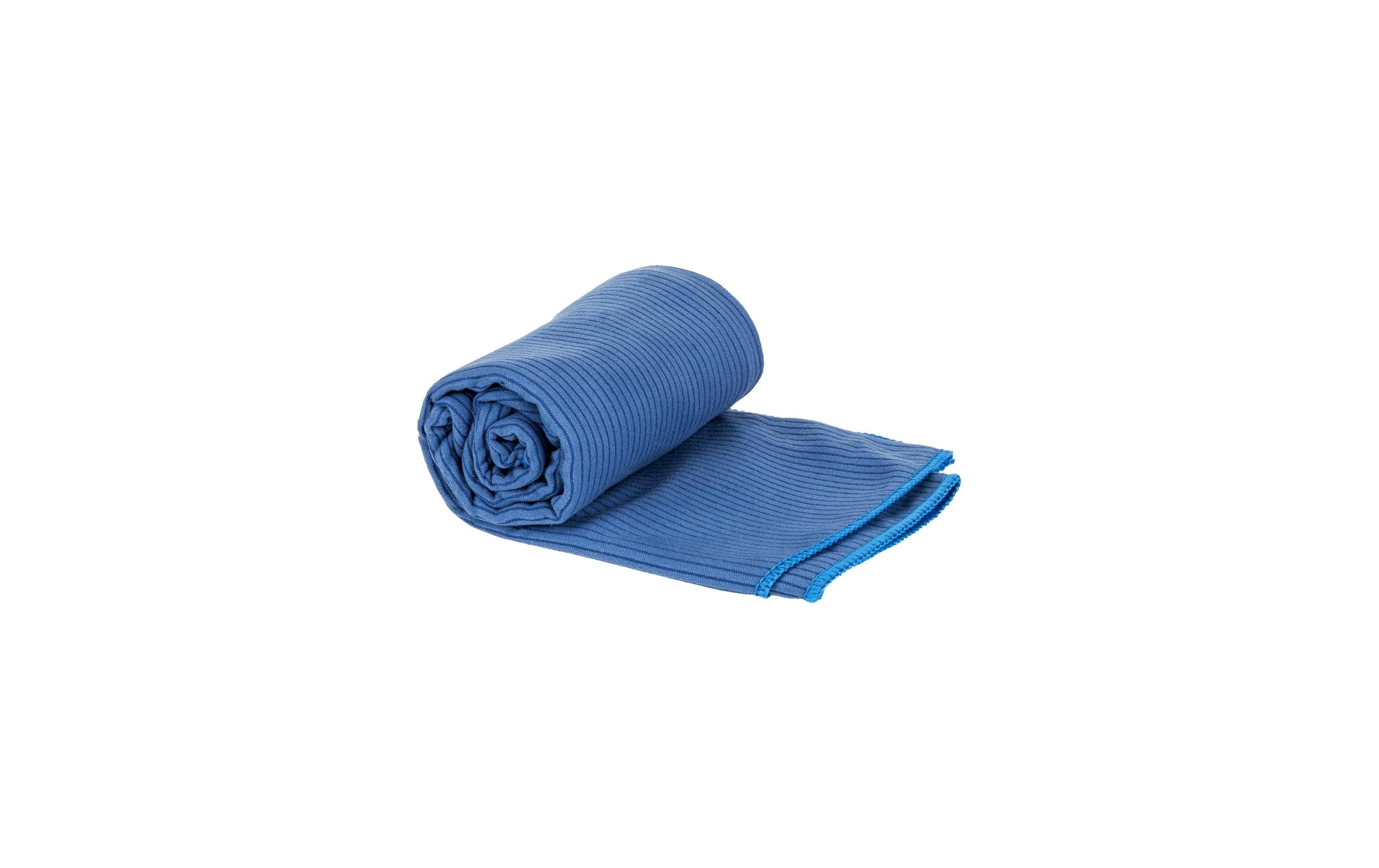 KOOR Handtuch Silva – 55 × 90 cm, Blau, Polyamid/Polyester