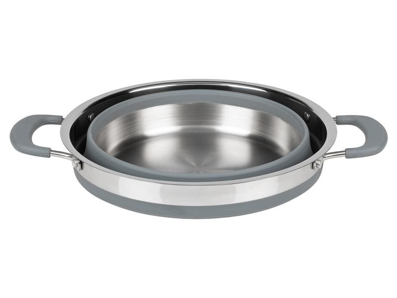 KOOR Kochtopf – 3 l, Edelstahl/Silikon, Grau