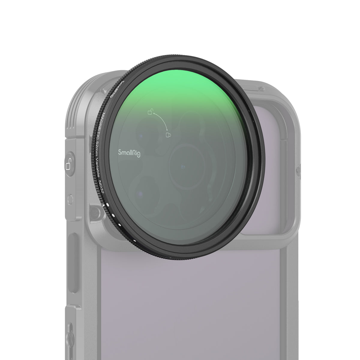 SmallRig MagEase VND-Filter-Kit 52 mm – ND2–ND32 (1–5 Stopp) – Magnetisch – Schwarz – 1er-Pack