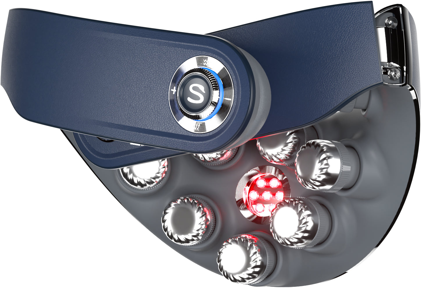 SKG Massagegerät G7 Pro-Fold – EMS, Knetmassage, mit Wärmefunktion – Akku – Blau