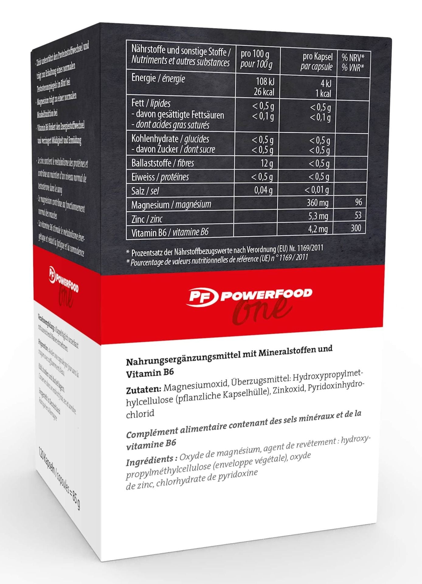 PowerFood ZMA Kapseln – 100 g