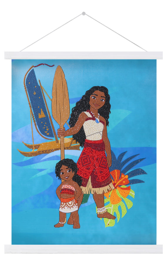 CRAFT Buddy Crystal Art Scroll – Diamond Painting Set – Moana – 40 × 50 cm – ab 8 Jahren