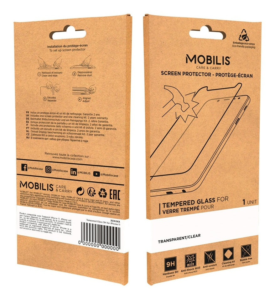 Mobilis Panzerglas – für Apple iPhone 16 – Transparent