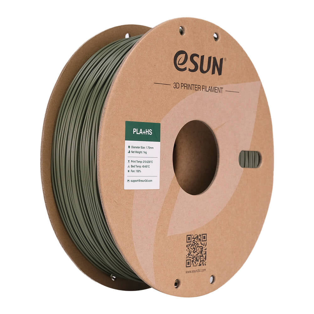 eSUN 3D-Drucker-Filament PLA+ HS 1,75 mm Olivgrün, 1 kg