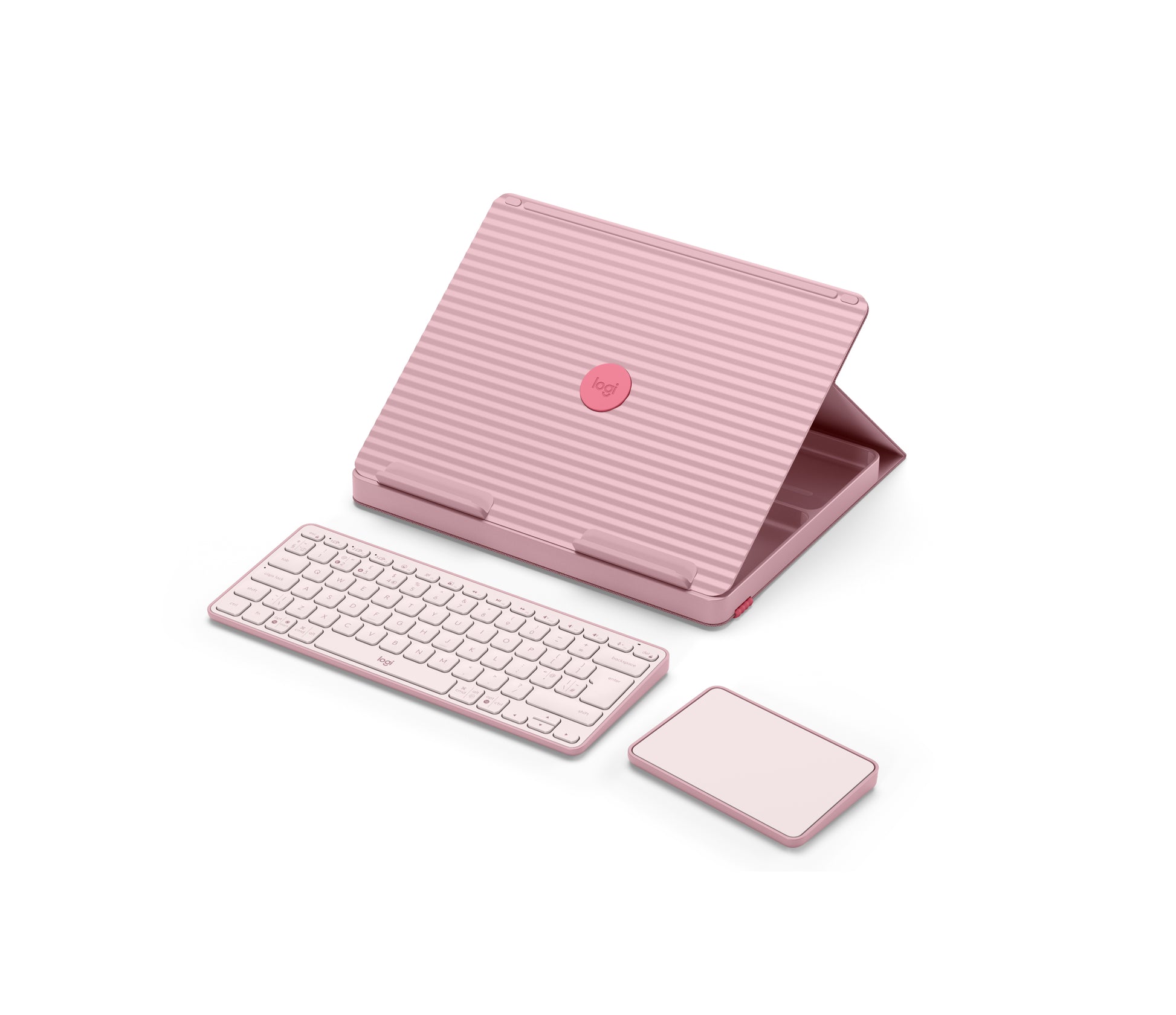 Logitech Tastatur, kabellos (Bluetooth), UK-Layout (EN), rosa