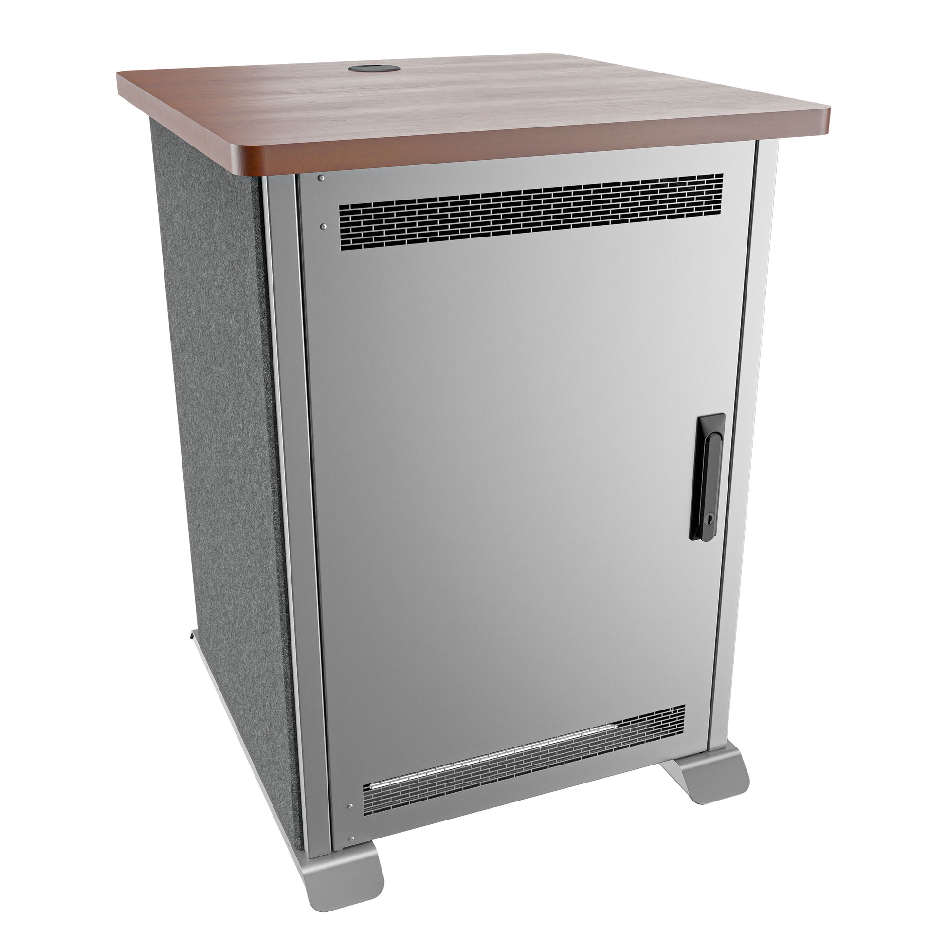 Middle Atlantic Forum FMR-1627D8WS – 19" Netzwerkschrank 16U, 654 × 685,8 × 889 mm, silber, Stahl