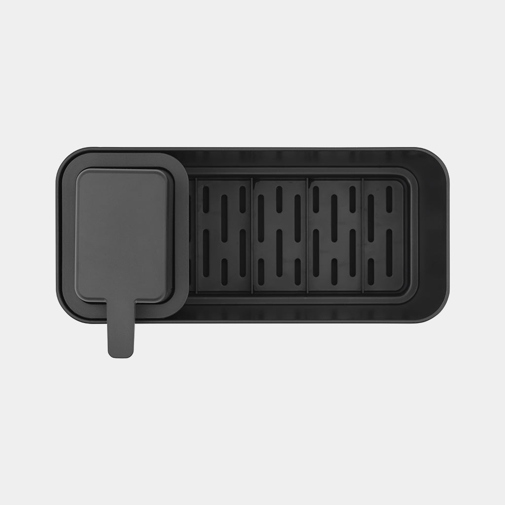Brabantia Utensilienhalter (wandmontiert) 19,6 × 9,1 × 12,0 cm, Kunststoff, dunkelgrau