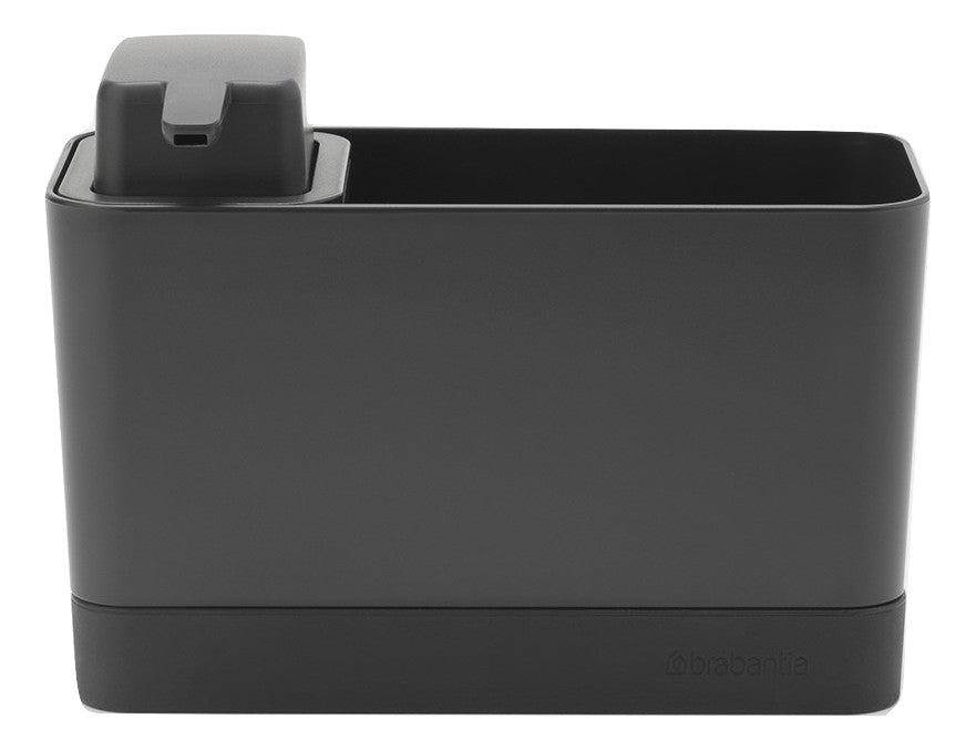 Brabantia Utensilienhalter (wandmontiert) 19,6 × 9,1 × 12,0 cm, Kunststoff, dunkelgrau