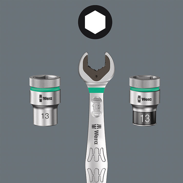 Wera Zyklop Hybrid-Knarrensatz 1/2 – Ergonomische Griffe