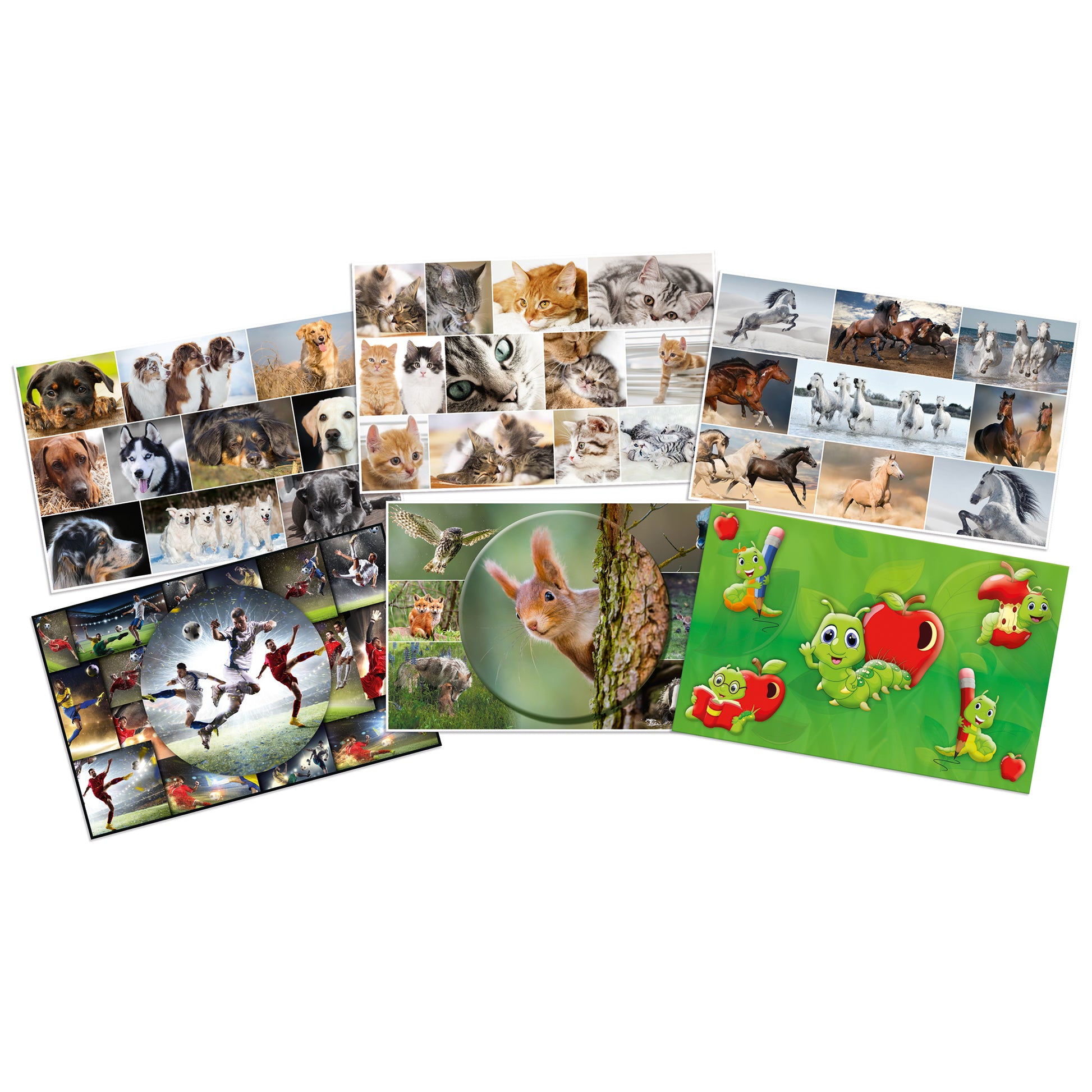HERMA Schreibunterlage Animals – Hund – 550 × 350 mm – Kunststoff, rutschfest