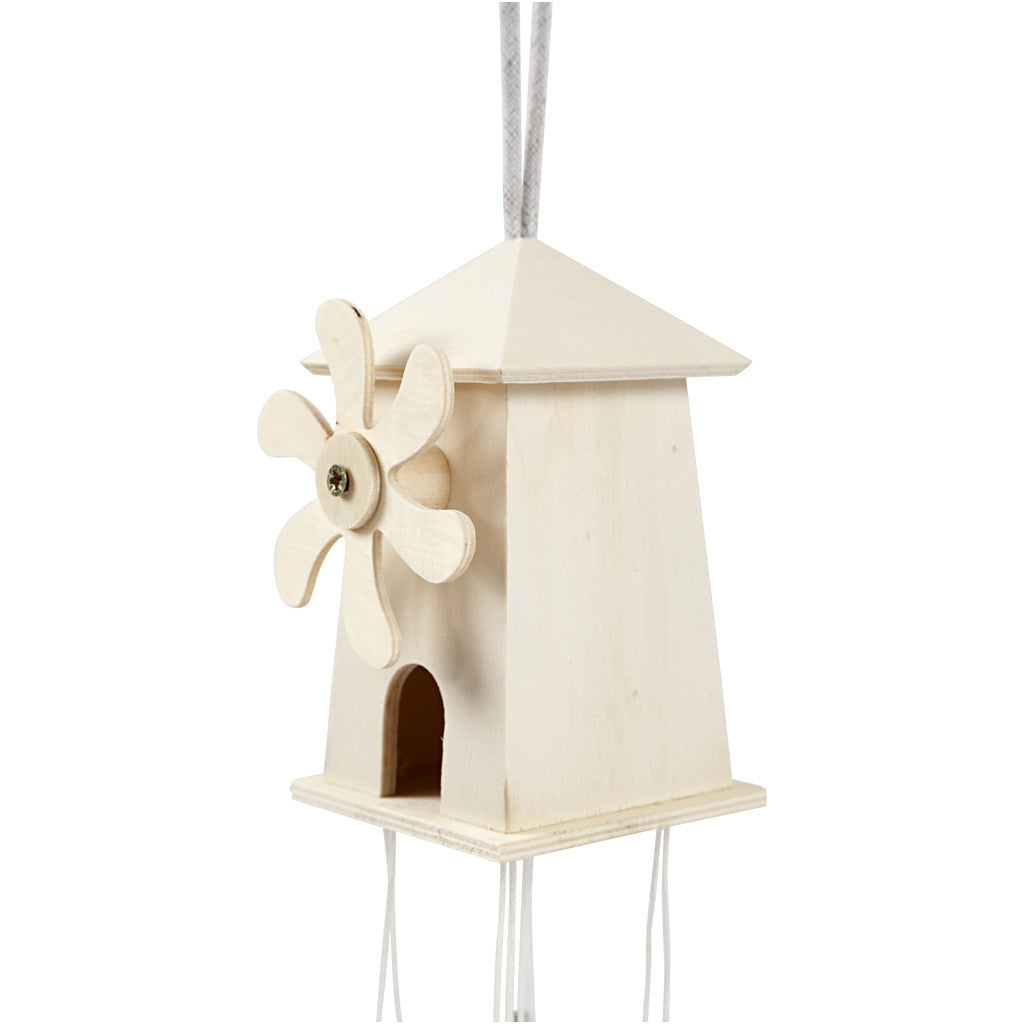 Creativ Company Windspiel – Ø 7 × 12 cm – Holz, mehrfarbig