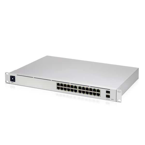 Ubiquiti UniFi USW-PRO-24 – Managed L2/L3 Switch – 24× 1G, 2× SFP+, 19", 1U
