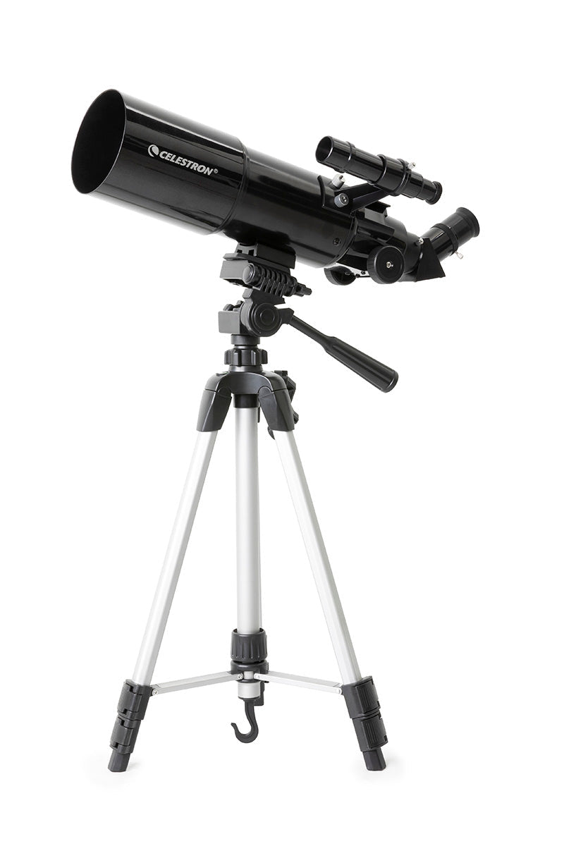 Celestron Travel Scope 80 – Refraktor, 300 mm, 15×, 7,6 cm Rohrdurchmesser, schwarz