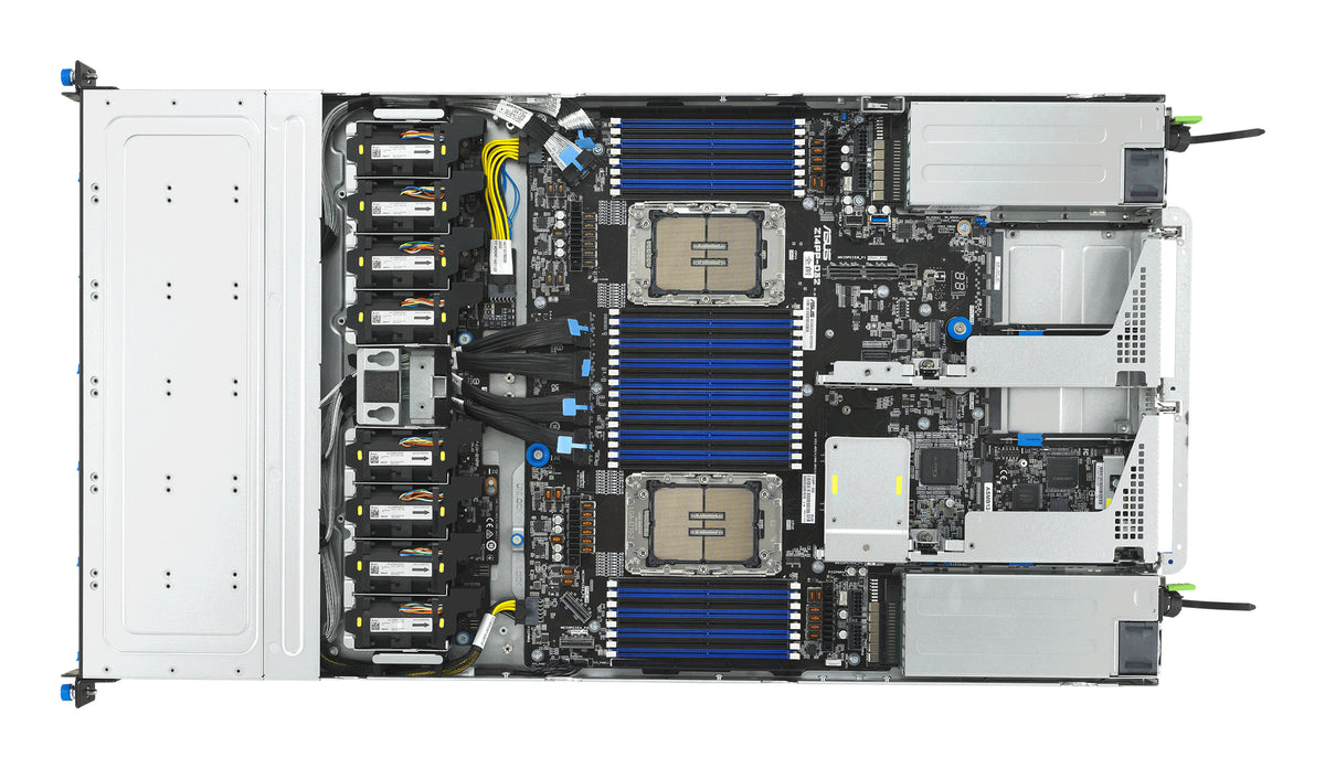 ASUS RS700-E12-RS12U/2KW/12N – Server Barebone – 1U, 2×CPU, 32 DIMM, 12×2,5" + 2×M.2, 2000 W