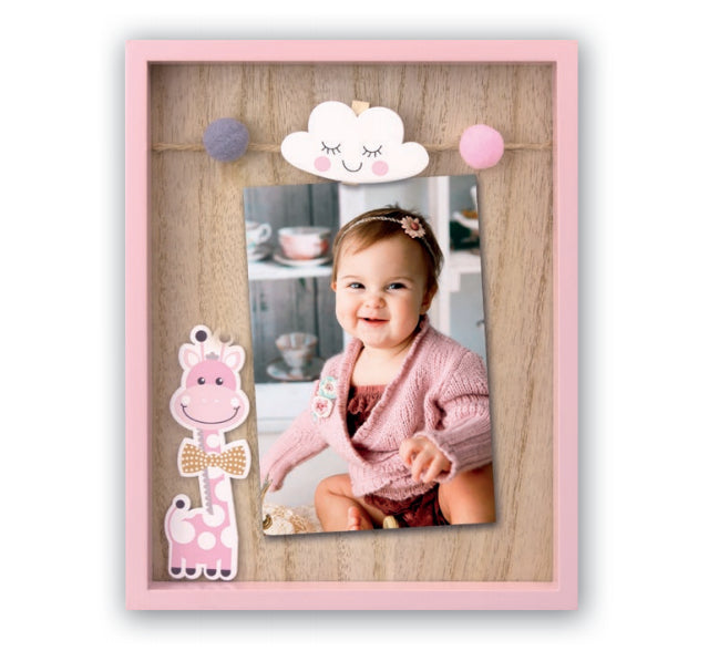 ZEP Bilderrahmen – für 10 × 15 cm – Holz & MDF, Pink