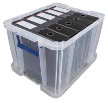 Fellowes Aufbewahrungsbox ProStore – 36 l, PP-Kunststoff, Transparent, 3er-Pack