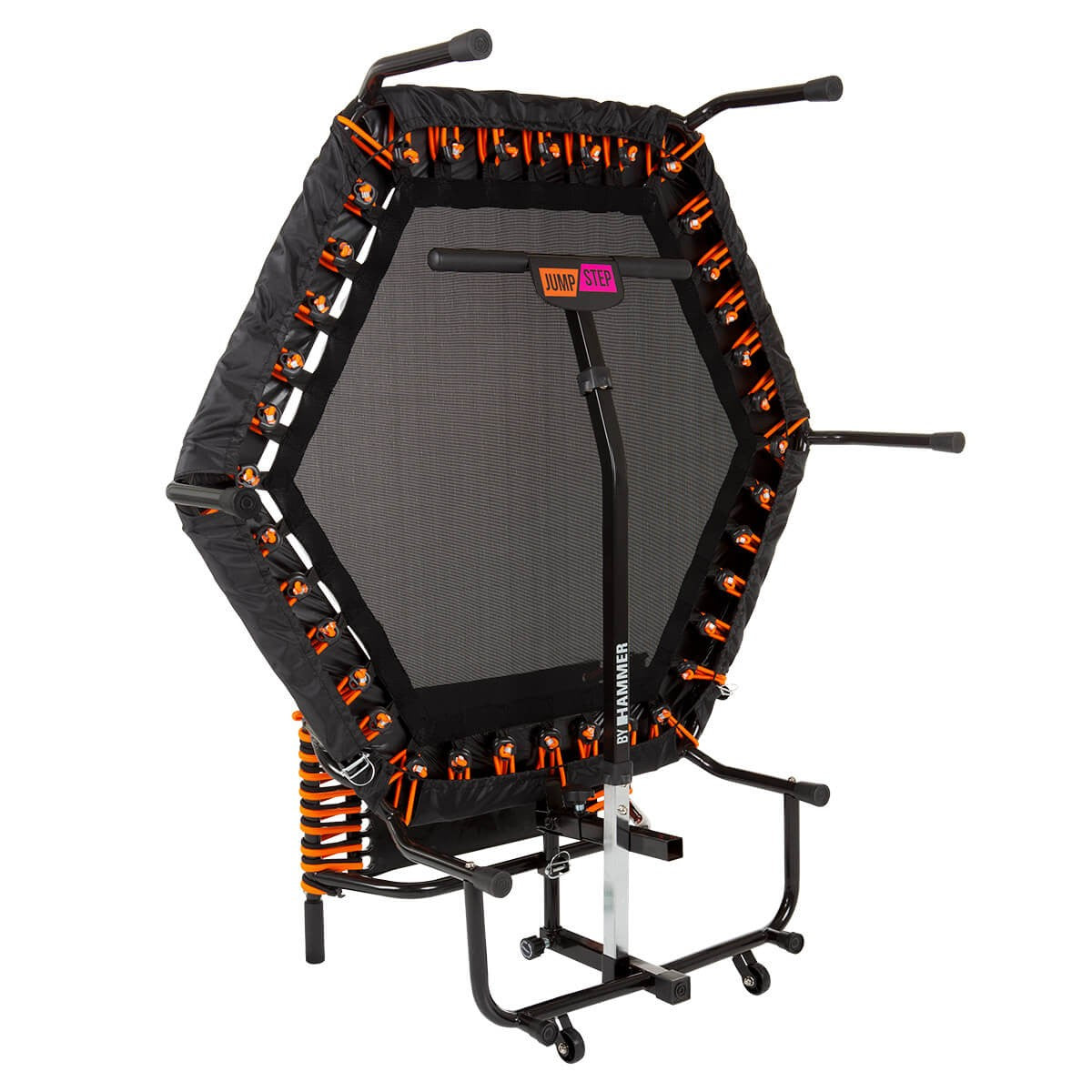HAMMER Profi JumpStep Fitness-Trampolin – sechseckig – 133,0 × 139,0 × 139,0 cm – Belastbarkeit 150 kg