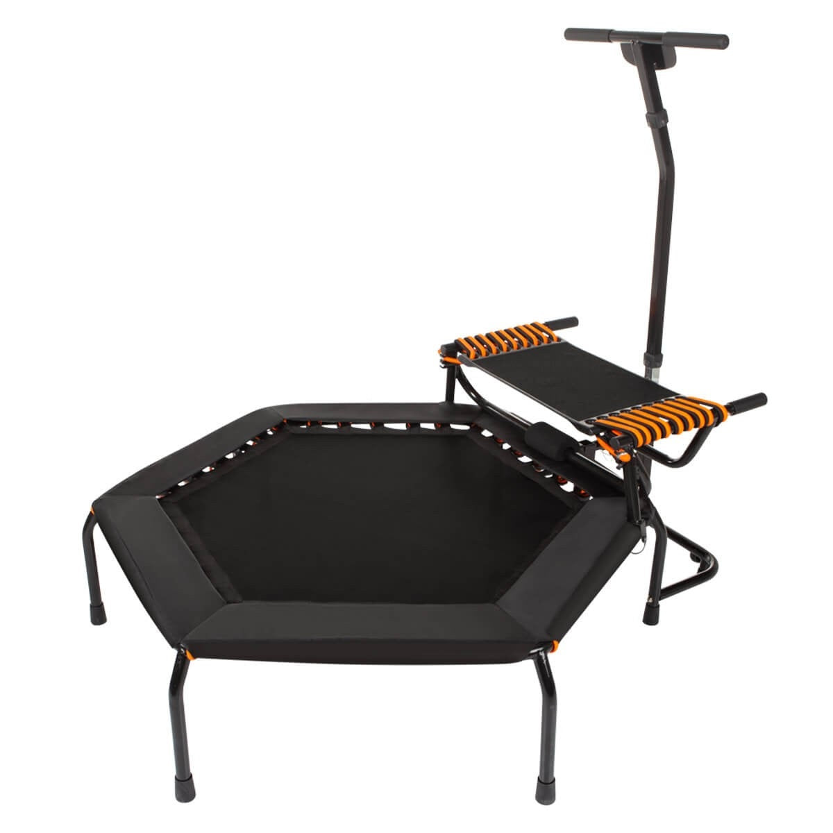 HAMMER Profi JumpStep Fitness-Trampolin – sechseckig – 133,0 × 139,0 × 139,0 cm – Belastbarkeit 150 kg