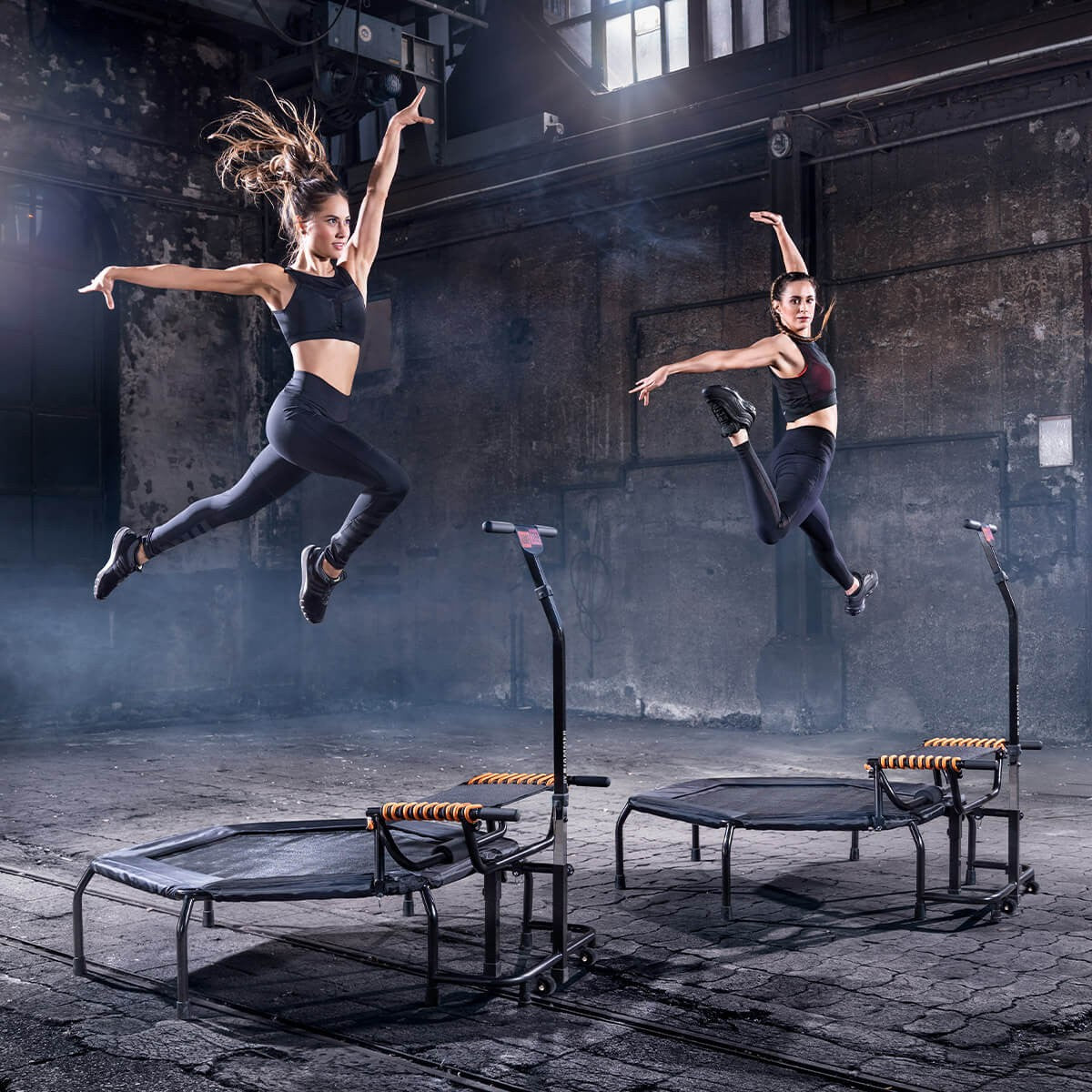 HAMMER Profi JumpStep Fitness-Trampolin – sechseckig – 133,0 × 139,0 × 139,0 cm – Belastbarkeit 150 kg