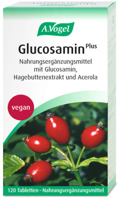 A.Vogel Glucosamin Plus Tabletten – Hagebuttenextrakt, glutenfrei, vegan – 120 Stück