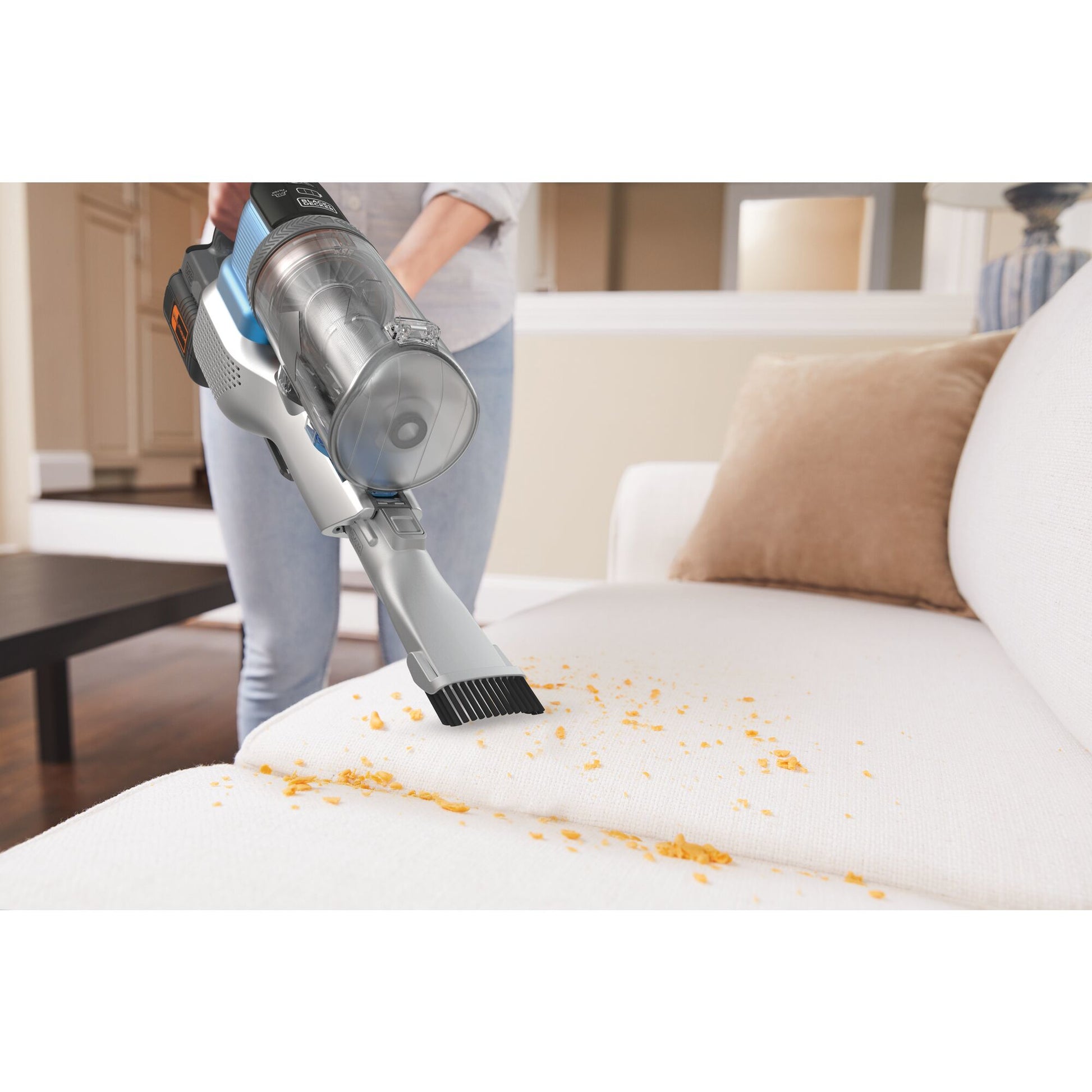 Black & Decker BLACK+DECKER Akkustaubsauger – 72 Wh, 0,8 l, Akkubetrieb, 3 Stufen