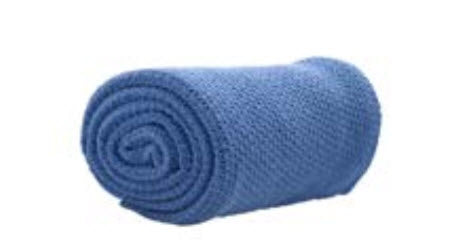 Eskimo Wohndecke – 150 × 210 cm, Baumwolle, Blau