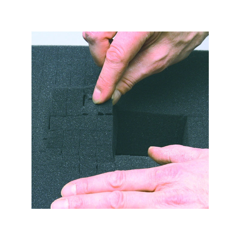 Allit AluPlus Protect 36 Werkzeugkoffer – mit Schaumstoffpolster, abschliessbar, B 355 × H 135 × T 325 mm
