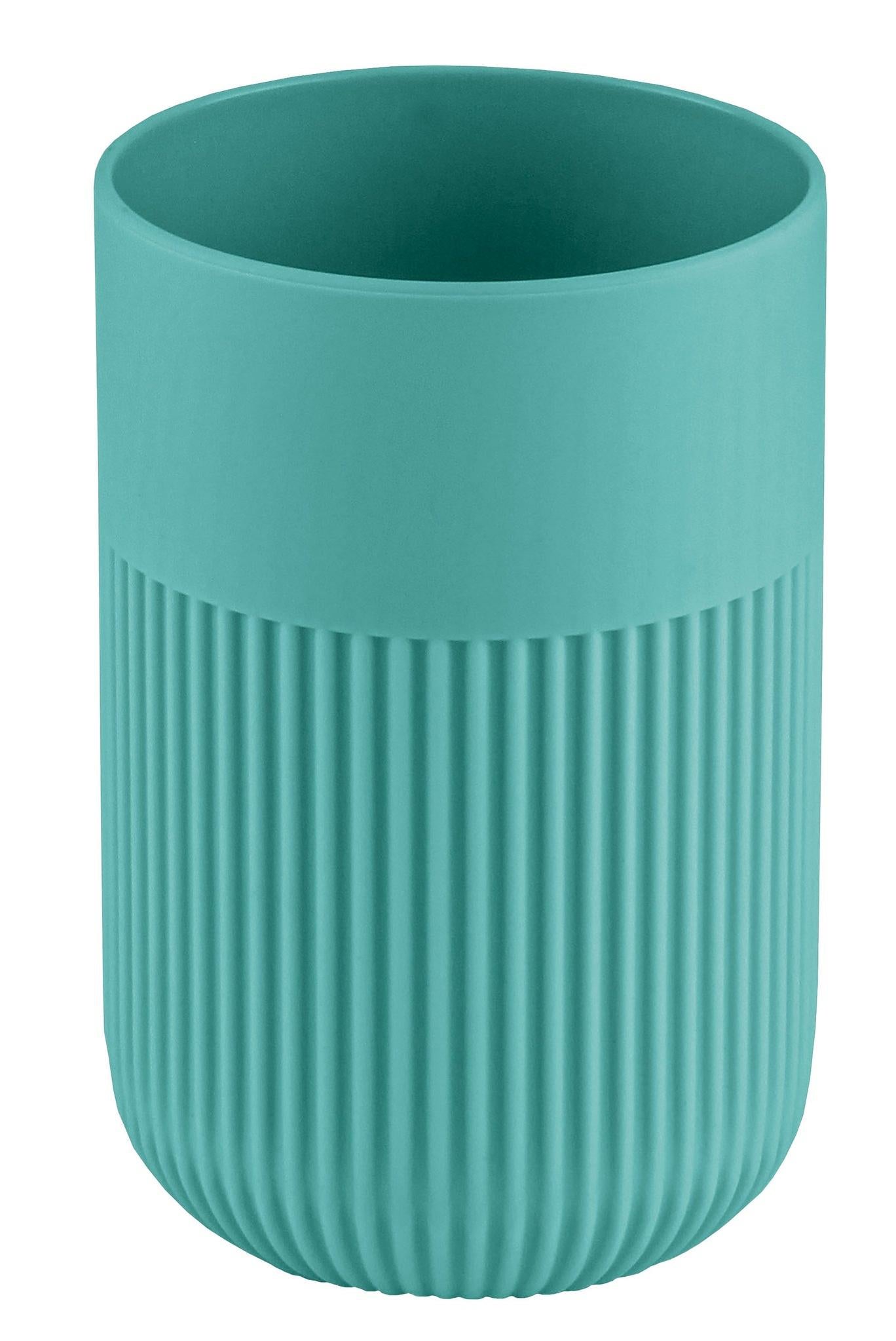 Kleine Wolke Zahnbürstenhalter (freistehend) – Kunststoff (ABS), 7,2×7,2×10,6 cm, Türkis