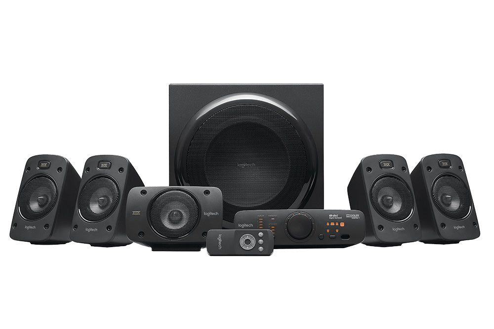 Logitech Z-906 – 5.1-Lautsprecherset – 500 W, Subwoofer 165 W, THX – Schwarz