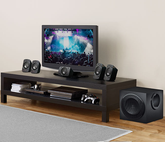 Logitech Z906 – 5.1-Lautsprecherset – Subwoofer 165 W – Schwarz