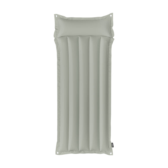 Kolma Luftmatratze – mit integriertem Kissen, Sicherheitsventil – 188 × 78,5 cm – grau – Polyester/PVC