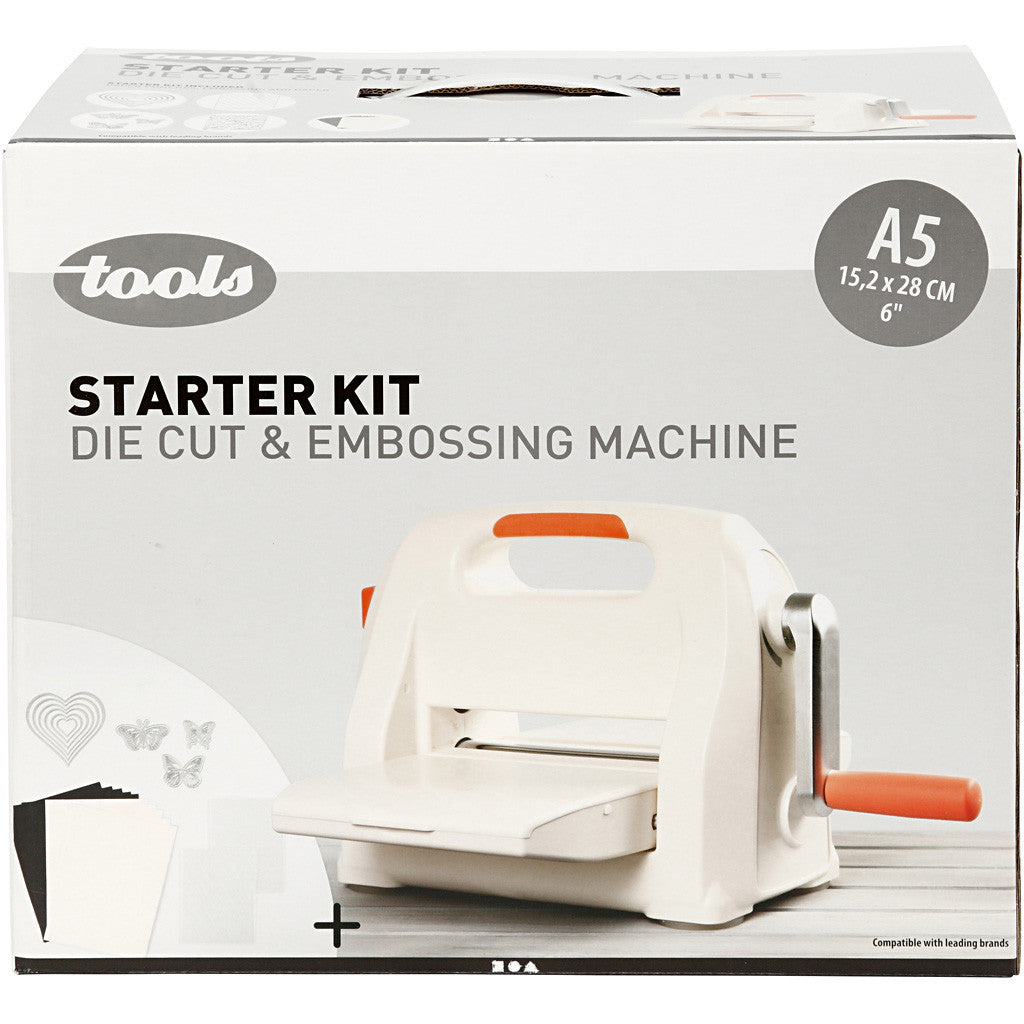 Creativ Company Stanz- und Prägemaschine A5, manuell, Starterkit
