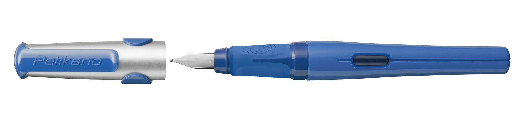 Pelikano – Federspitze A – für Rechtshänder – Blau – Patronen – Edelstahl-Feder