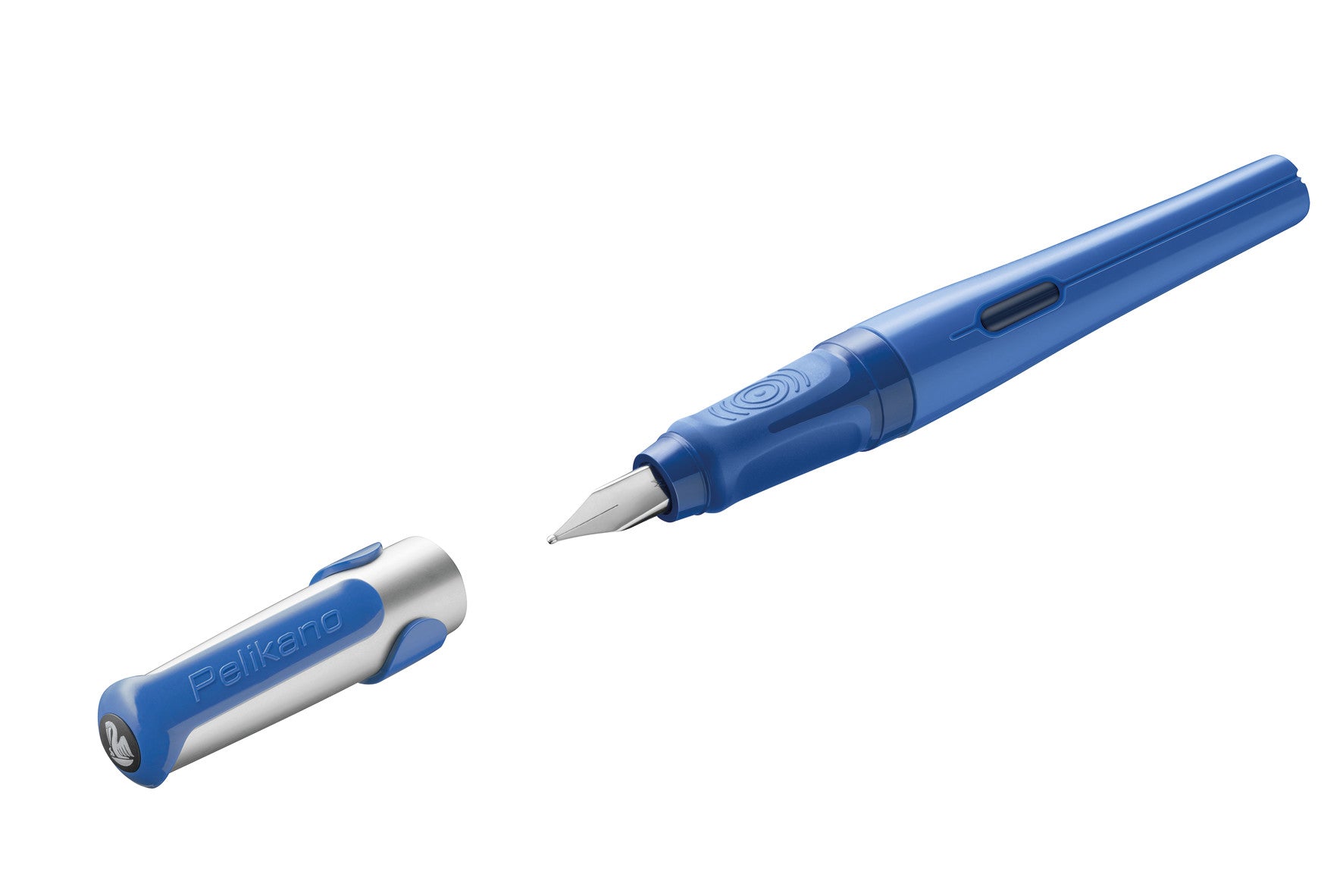 Pelikano – Federspitze F – für Rechtshänder – Blau – Patronen