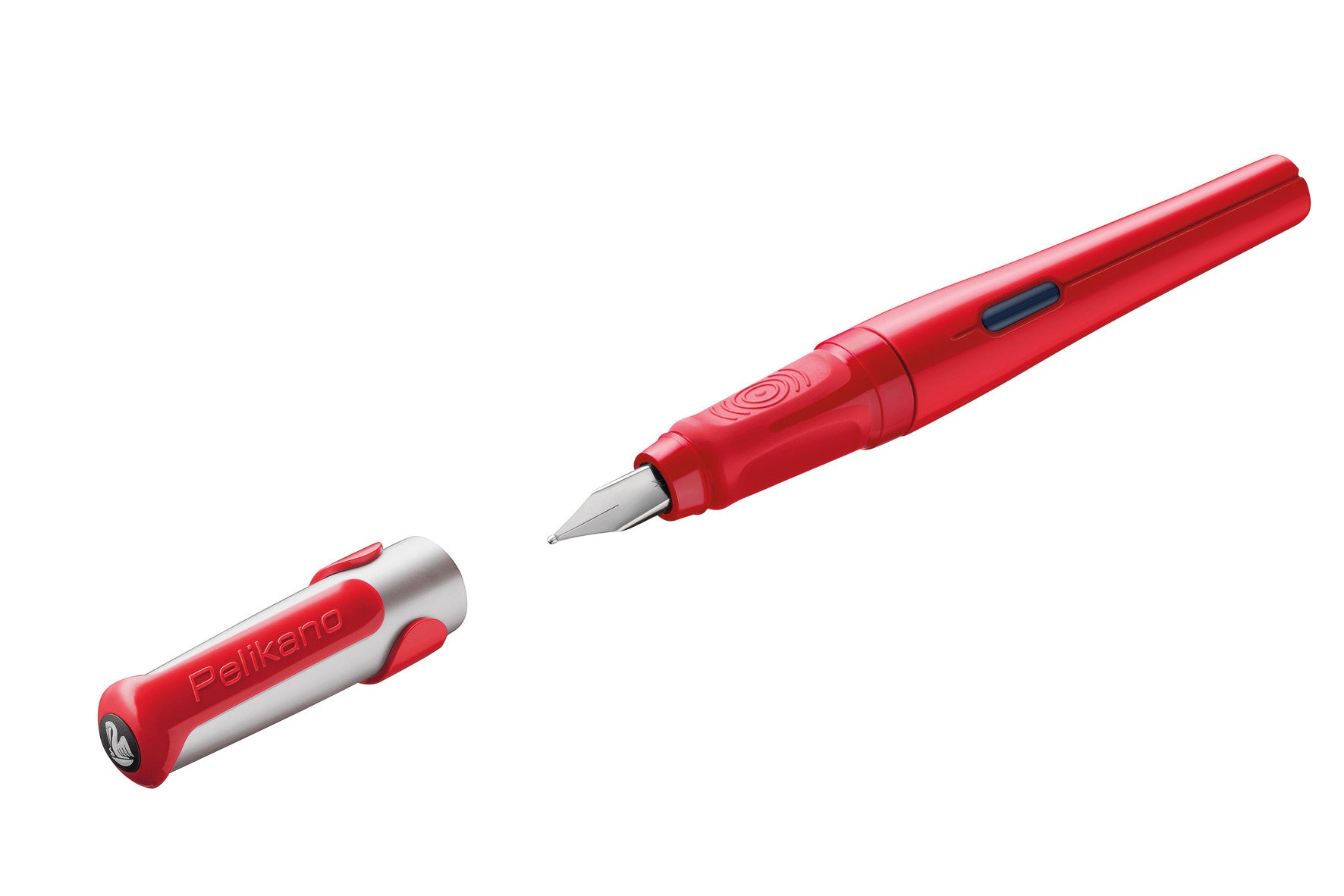 Pelikano – Feder A – für Rechtshänder – rot, blau – Patronen